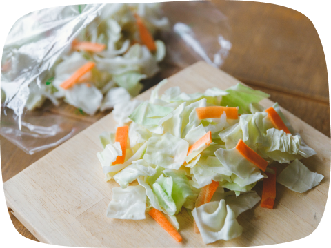 カット野菜でシャキシャキ時短調理